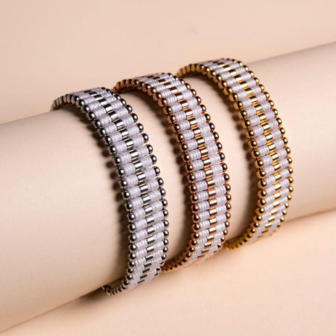 Blanc | Or 18 carats | Bracelet Amici